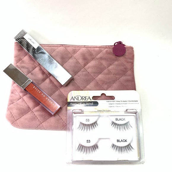 {3/$25} lashes & lipgloss w/ pink Ipsy bag NEW - Picture 6 of 7